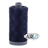 Aurifil Mako 28wt Cotton 750 m 820 yd. spool - 2785 Very Dark Navy